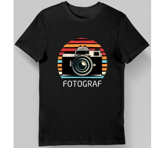 Koszulka dla fotografa czarna