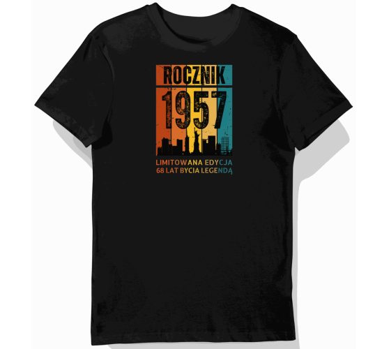 Koszulka mÄ™ska czarna 1957...