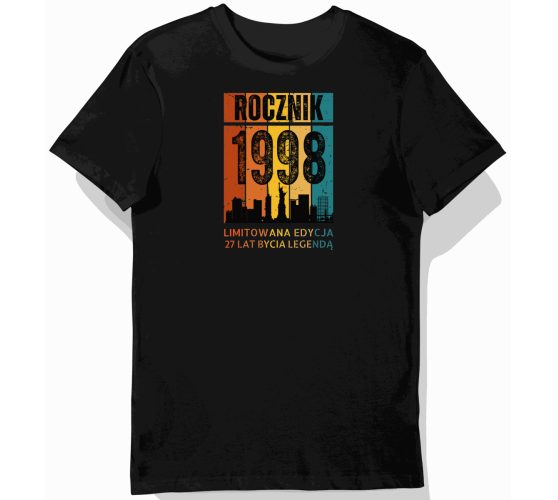 Koszulka mÄ™ska czarna 1998...