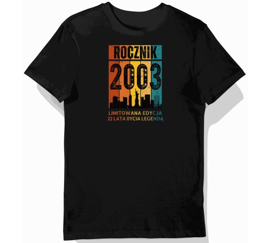 Koszulka mÄ™ska czarna 2003...