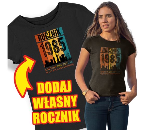 Koszulka damska urodzinowa...