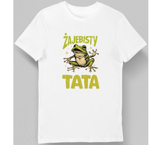 Koszulka żajebisty tata biała
