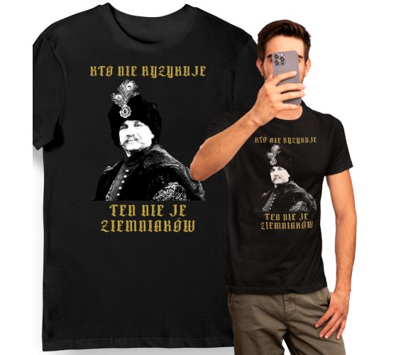 Koszulka męska czarna z...