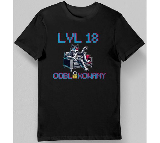 Koszulka męska na 18 lvl 18...