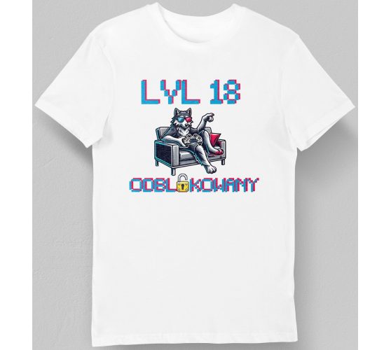 Koszulka męska na 18 lvl 18...