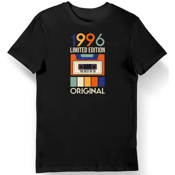 Koszulka męska na 30 urodziny vintage 1996 limited edition czarna
