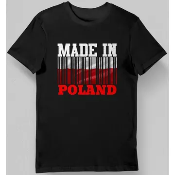 Koszulka Patriotyczna Made in Poland czarna