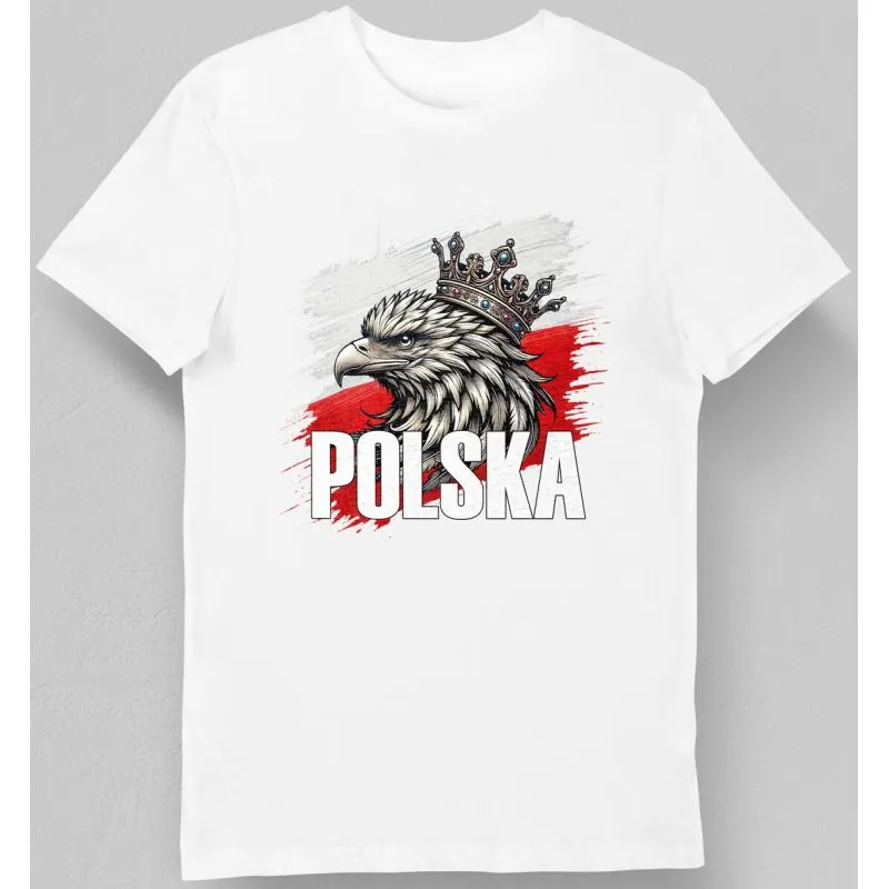 Koszulka Patriotyczna Polska biała