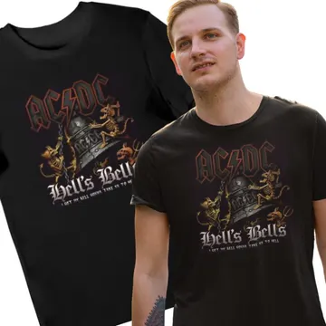 Koszulka męska ACDC Hells Bells czarna