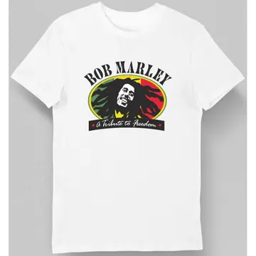 Koszulka męska Bob Marley biała