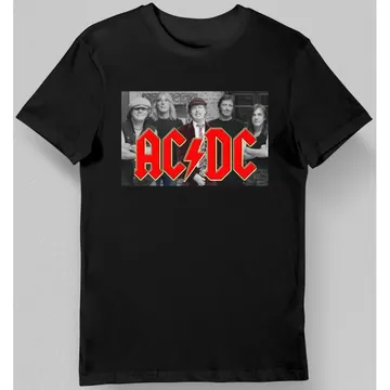 Koszulka męska skład zespołu ACDC czarna
