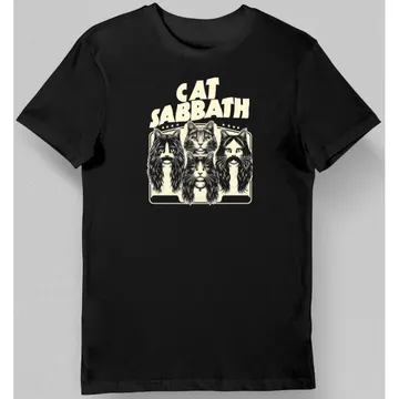 Koszulka męska cat sabbath czarna