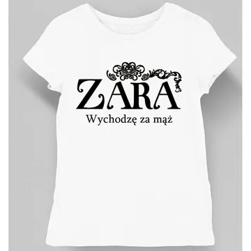 Koszulka damska ZARA wychodzę za mąż biała