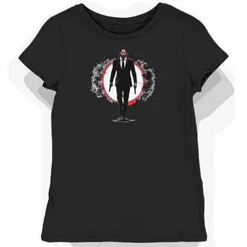 Koszulka damska czarna z motywem John Wick