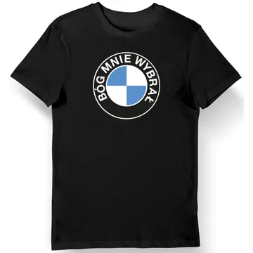 Koszulka męska Bóg Mnie Wybrał BMW czarna