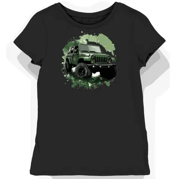 Koszulka damska czarna Jeep Wrangler w pełnej krasie