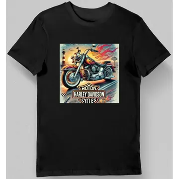 Koszulka męska motocyklowa Harley-Davidson czarna