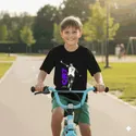 Koszulka dziecięca czarna Cristiano Ronaldo CR7 prezent, zdjęcie 2