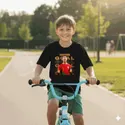 Koszulka dziecięca czarna Cristiano Ronaldo CR7 prezent, zdjęcie 2