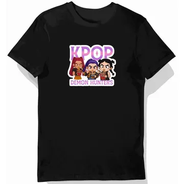 Koszulka dziecięca czarna K-Pop Hunter: kpop demon hunters