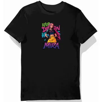 Koszulka dziecięca czarna K-Pop Hunter: kpop demon hunter mira