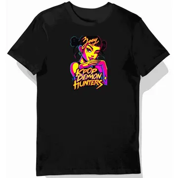 Koszulka dziecięca czarna – K-Pop Hunter – zoey, kpop demon hunters