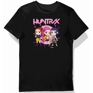 Koszulka dziecięca czarna, postacie anime, huntrax
