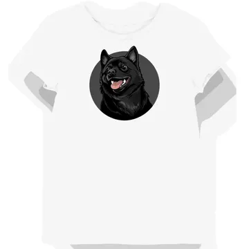 Koszulka damska biała z motywem uśmiechniętego shiba inu