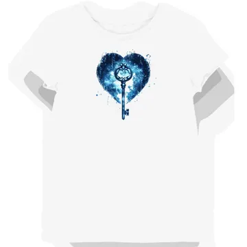 Koszulka damska biała z motywem Kingdom Hearts