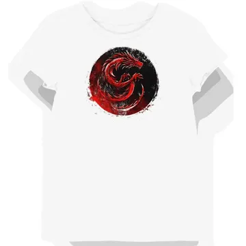 Koszulka damska biała z motywem Targaryen