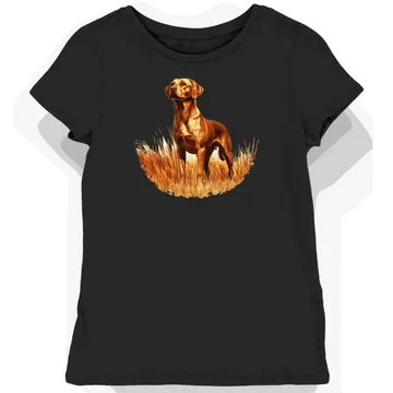 Koszulka damska czarna z motywem psa Chesapeake Bay Retriever