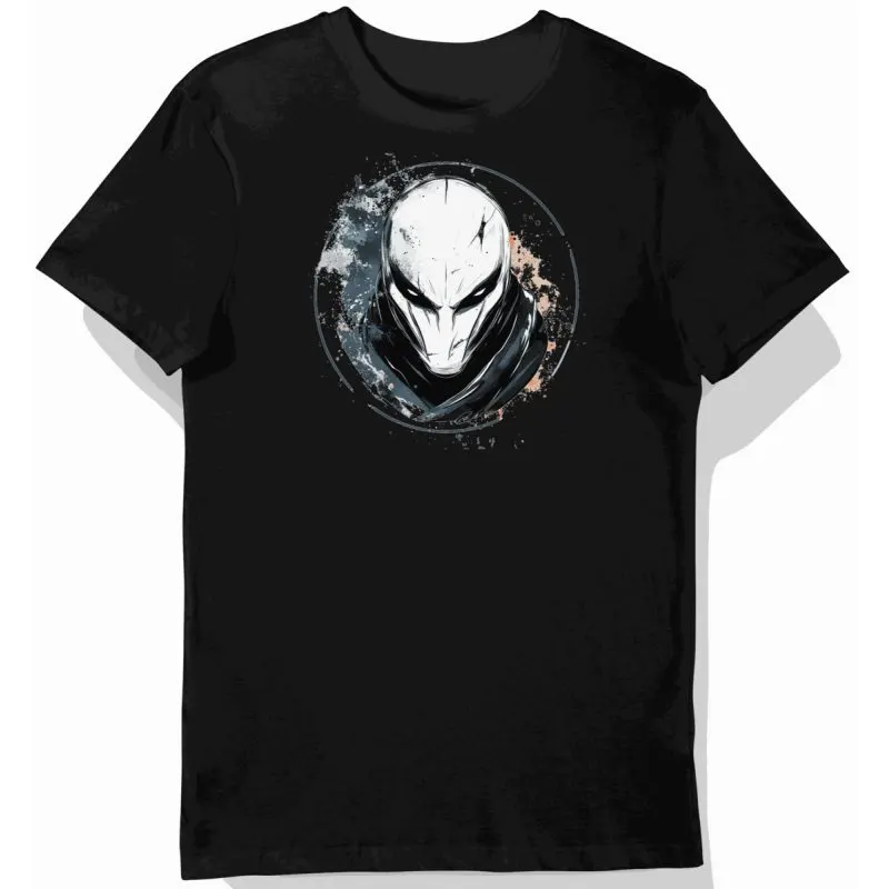 Koszulka męska czarna z motywem Hollow Mask