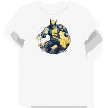 Koszulka damska biała z nadrukiem Wolverine Adamantium