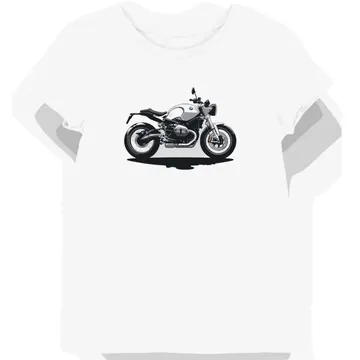 Koszulka damska biała Motocyklowa Jazda BMW R nineT