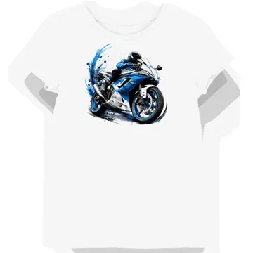 Koszulka damska biała z dynamicznym stylem motocyklowym