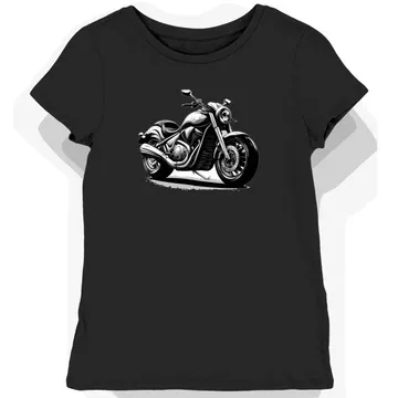 Koszulka damska czarna Motocyklowa Dynamika Intrudera