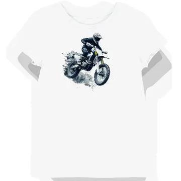 Koszulka damska biała Z Motocyklowym Zacięciem Husqvarna