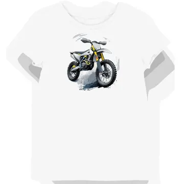 Koszulka damska biała Motocyklowy Styl Husqvarna