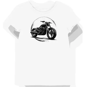 Koszulka damska biała z Motocyklem Przyszłości Yamaha Bolt