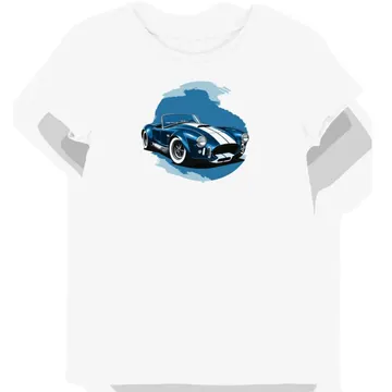 Koszulka damska biała z Ikonicznym Auta Shelby Cobra