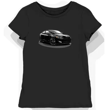 Koszulka damska czarna z motywem klasycznego Dodge Dart