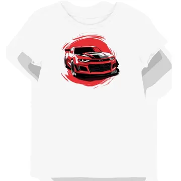 Koszulka damska biała Wyścigowy Styl Chevy Camaro