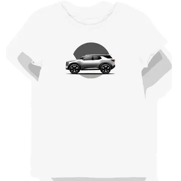 Koszulka damska biała z Futurystycznym SUV-em