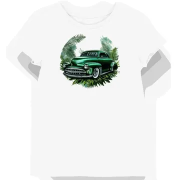 Koszulka damska biała Retro Motocyklowa Elegancja z Chromowanym Akcentem