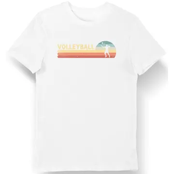 Koszulka męska dla siatkarza z napisem volleyball biała