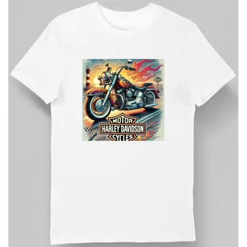 Koszulka męska motocyklowa Harley-Davidson biała