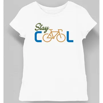 Koszulka damska stay cool rower biała