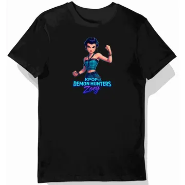 Koszulka dziecięca czarna – K-Pop Hunter – kpop demon hunters zoey