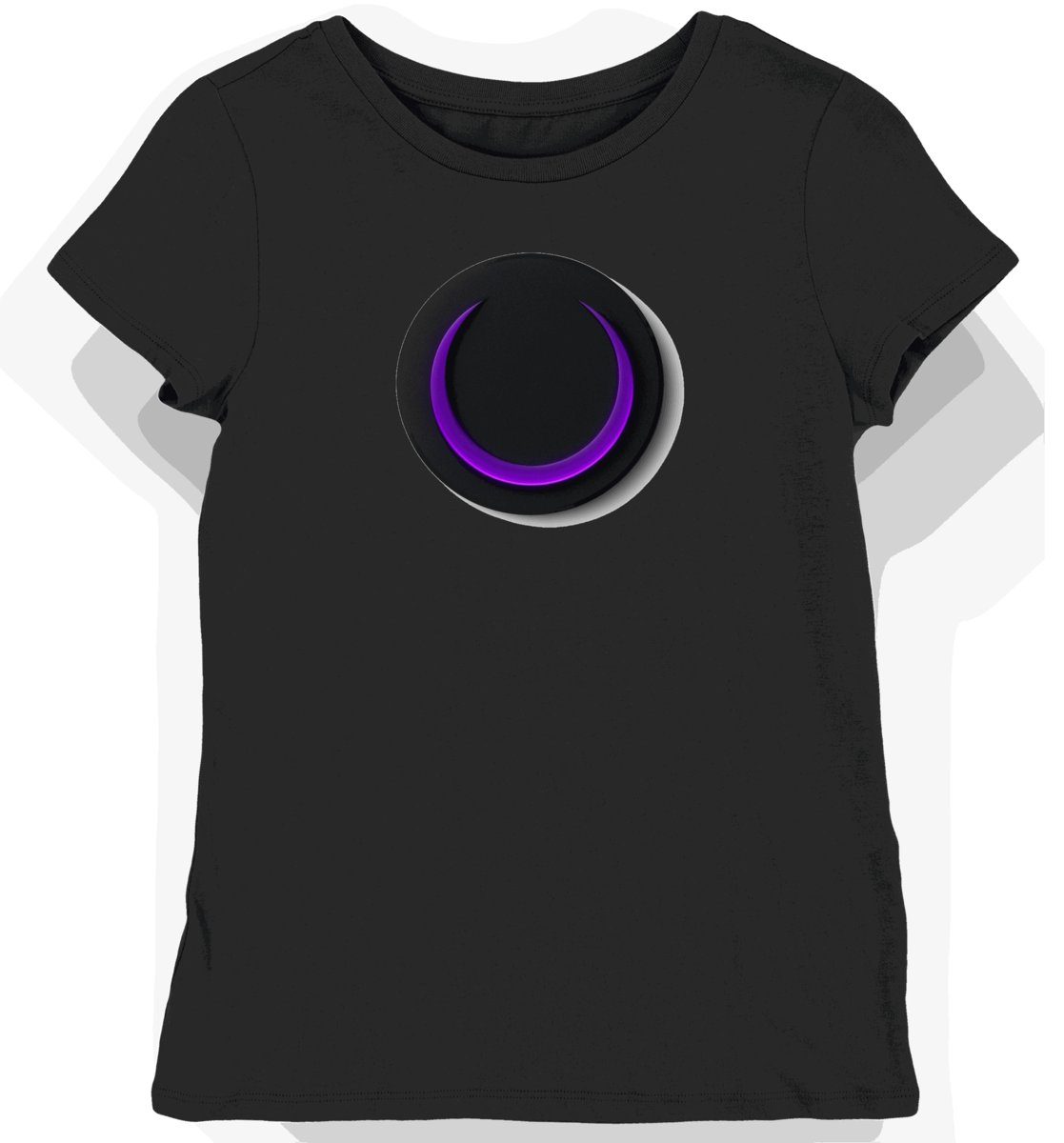 Koszulka damska czarna z nadrukiem Twitch