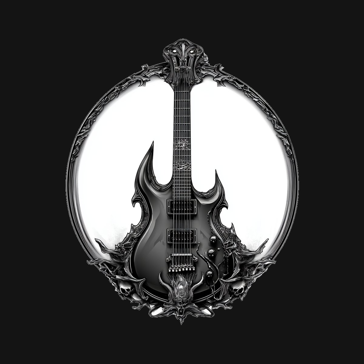 Koszulka damska czarna z gitarą Judas Priest, zdjęcie 2
